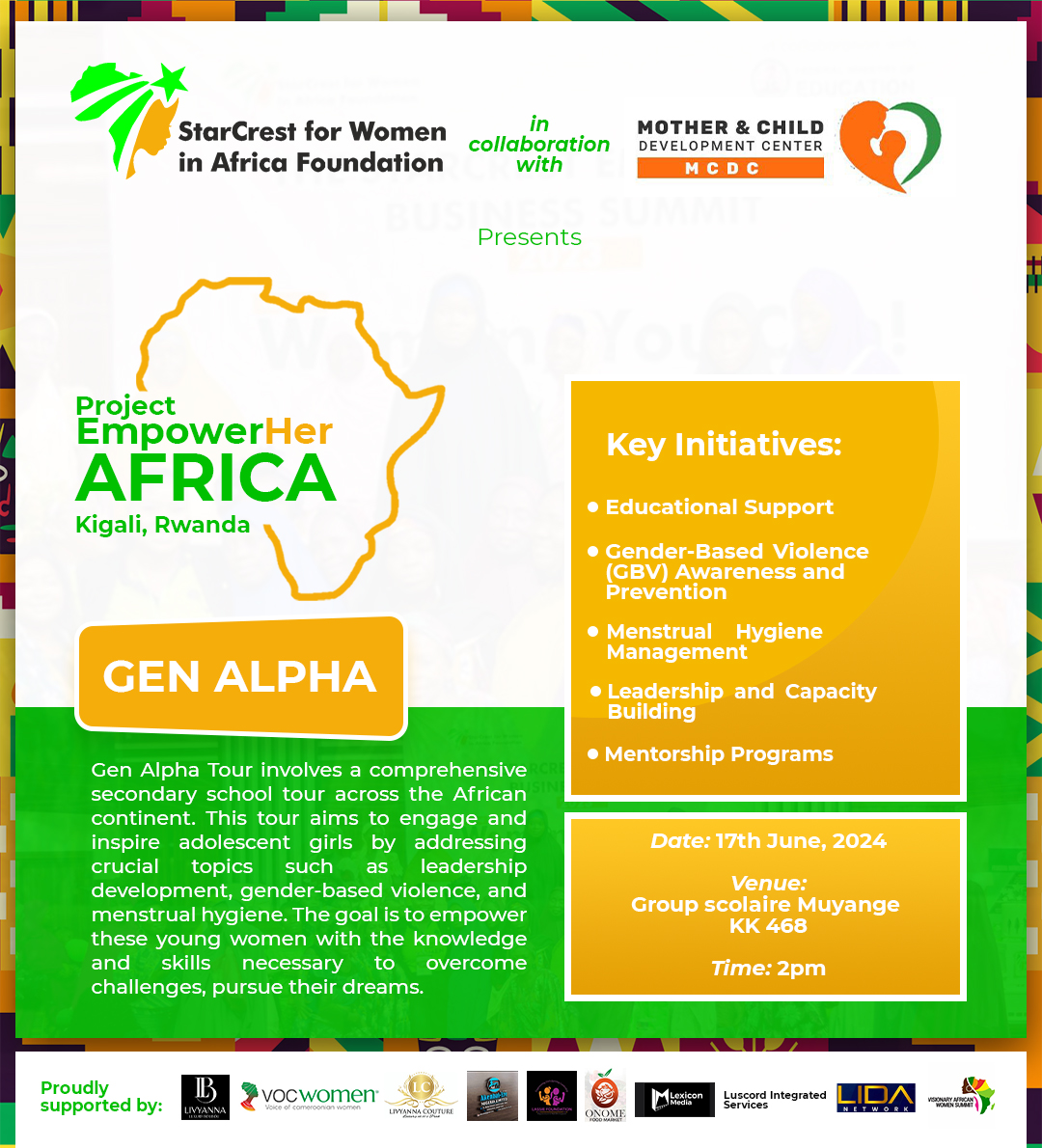 Project EmpowerHer Africa – Gen Alpha, Kigali, Rwanda